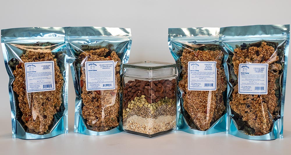 All 4 bags jar copy2 Sibling Rivalry Granola